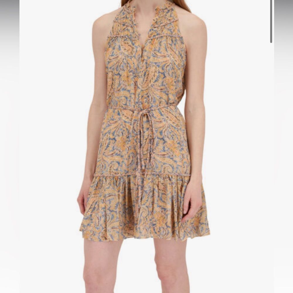 VERONICA BEARD
Dria Blue Yellow Multi Paisley Silk Mini Dress